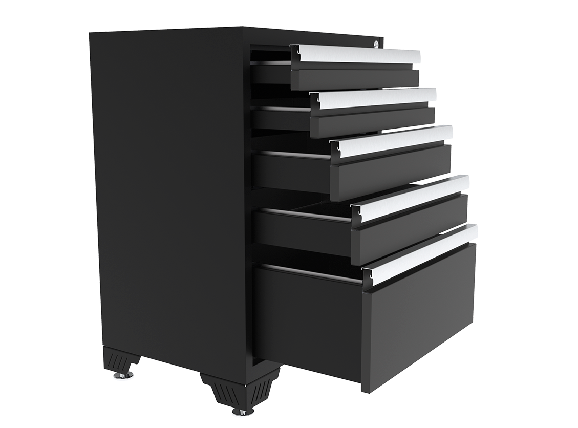 BASE STORAGE CABINET WITH DRAWERS 24”