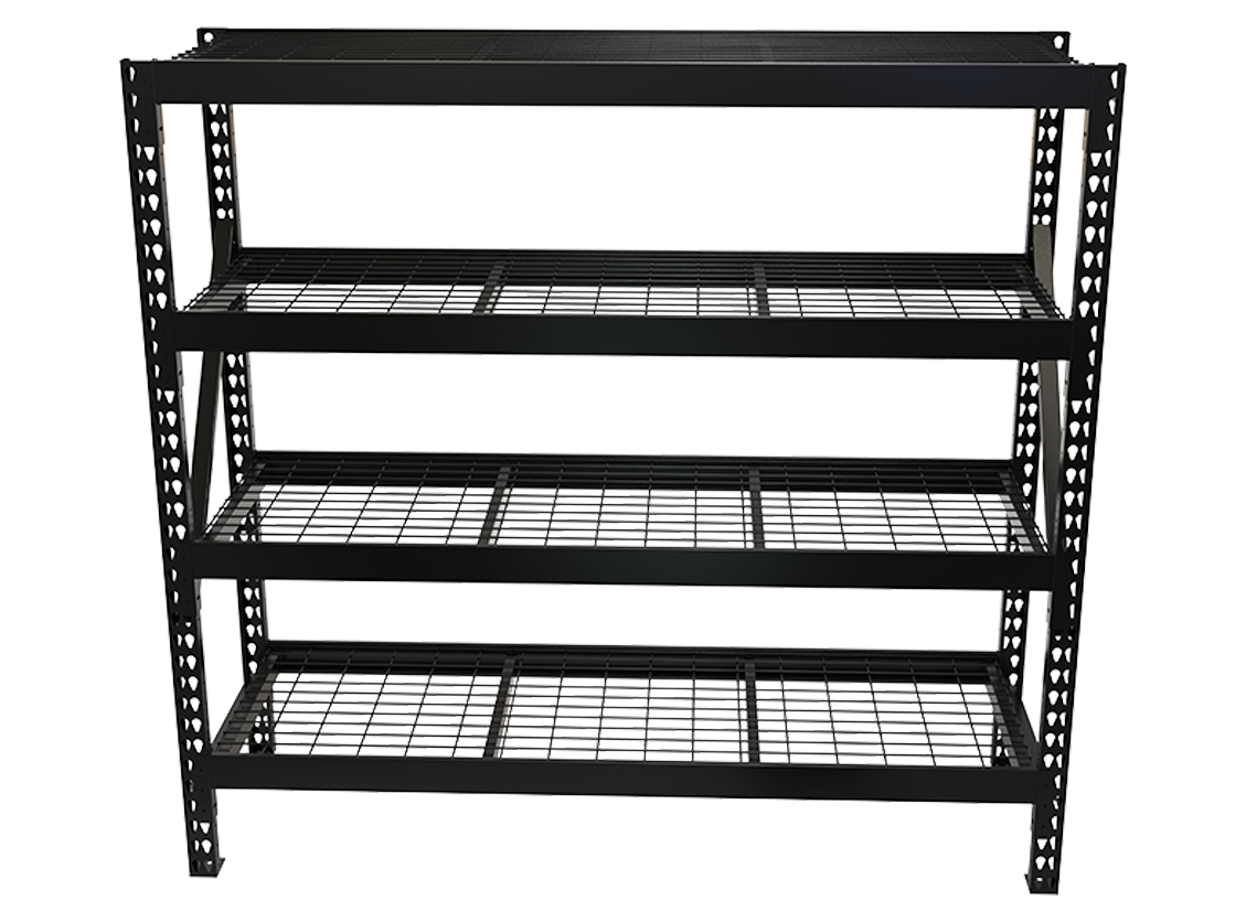 4-TIER BOLTED SHELVING 84x84x26