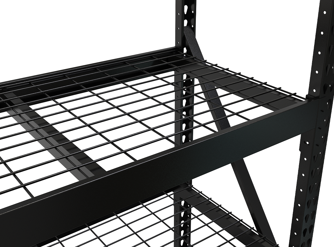 4-TIER BOLTED SHELVING 84x84x26
