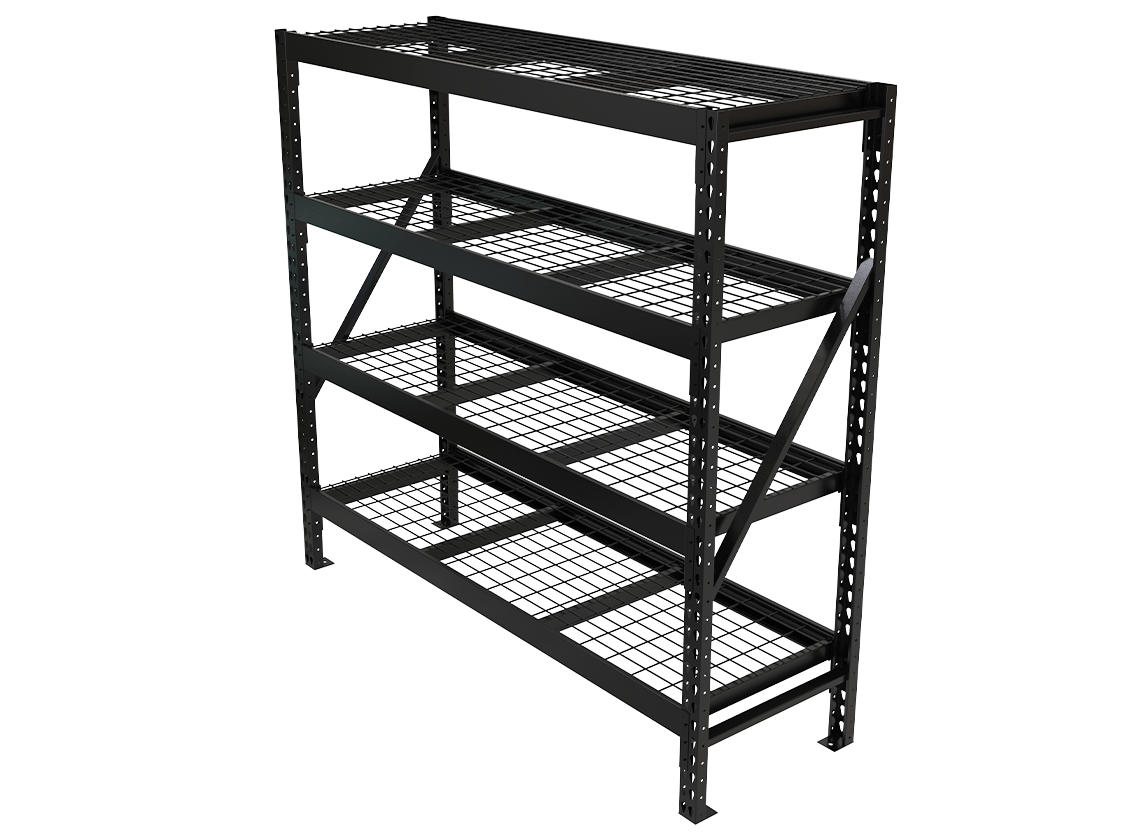 4-SHELF STORAGE RACK 76x72x26”